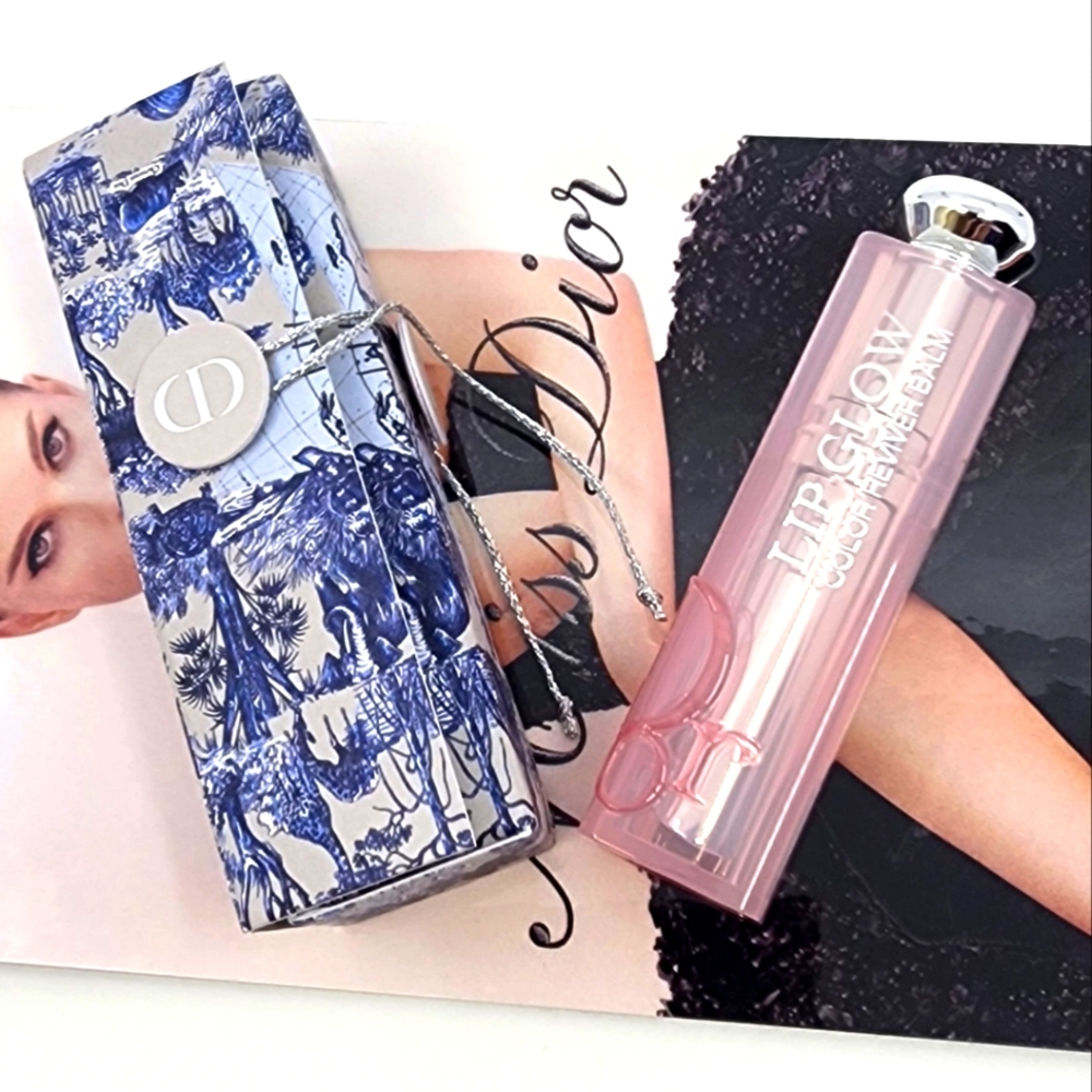 NWOT Dior Lip Glow Color w/ Around  the world Lipstick Case